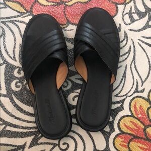 Madewell “Alina” Black Women's Slide Sandals